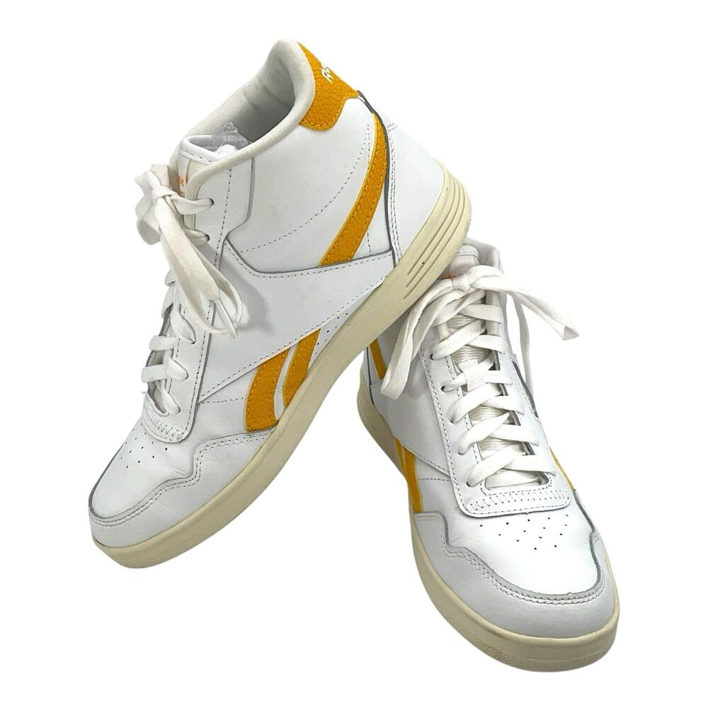 Reebok Royal BB4500 Hi 2 Women’s White Yellow High Top Shoes Size 7.5 - Picture 6 of 7